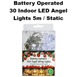 30 LED Angel Christmas Lights 5m - Battery Operated